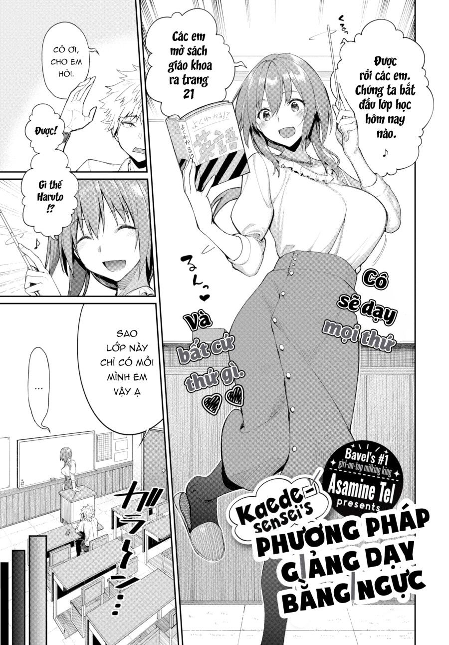 Phương Pháp Giảng Dạy Bằng Ngực Của Kaede Sensei Chương 1 page 4 - Giả Dược