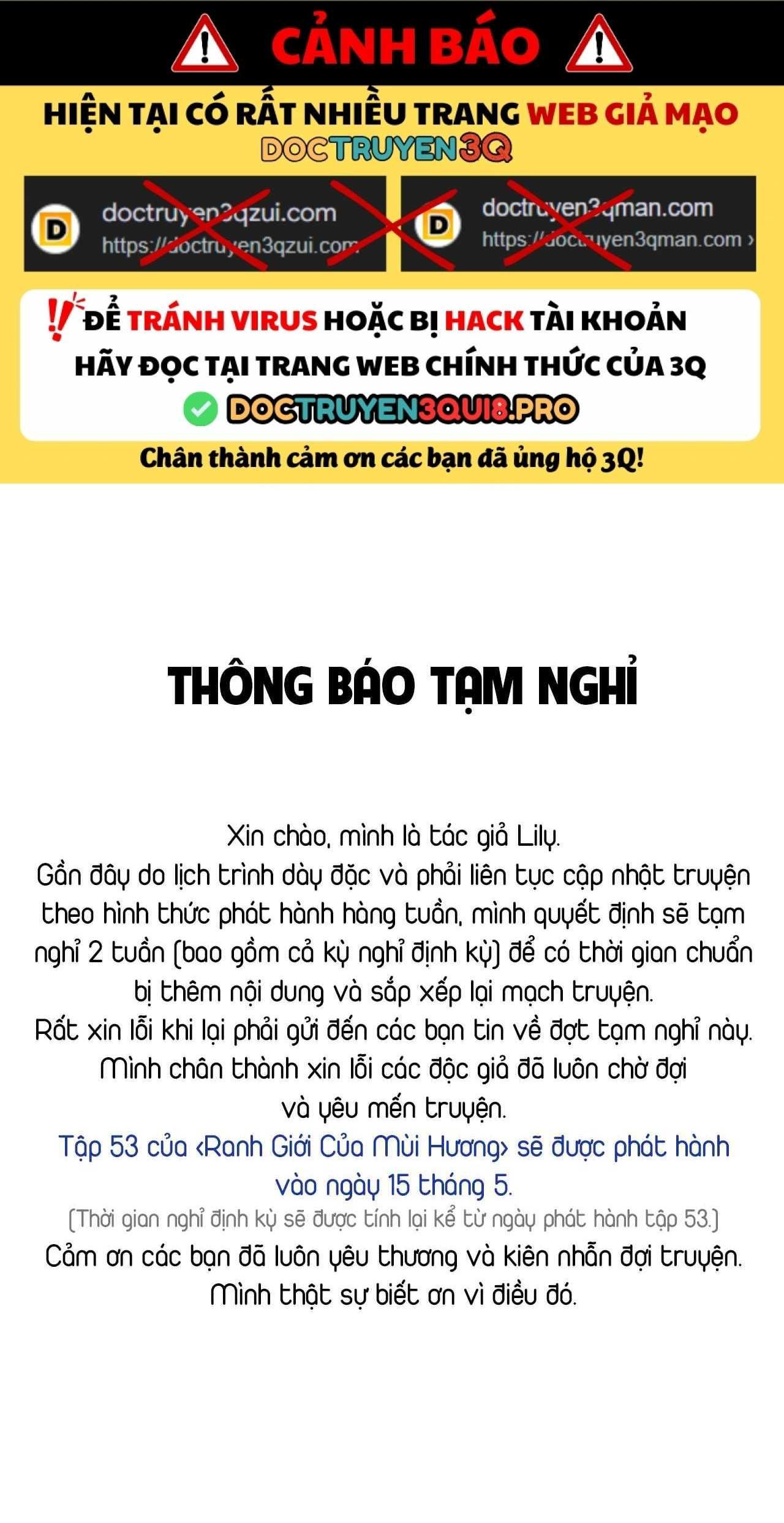 đọc truyện Ranh Giới Của Mùi Hương Chương 52.1 ảnh 1 tại Truyện Dạ Ký