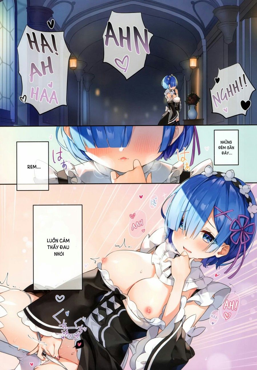 Rem Wa Kyou Zettai Yaritai! (re:zero Kara Hajimeru Isekai Seikatsu) Oneshot page 2 - Giả Dược