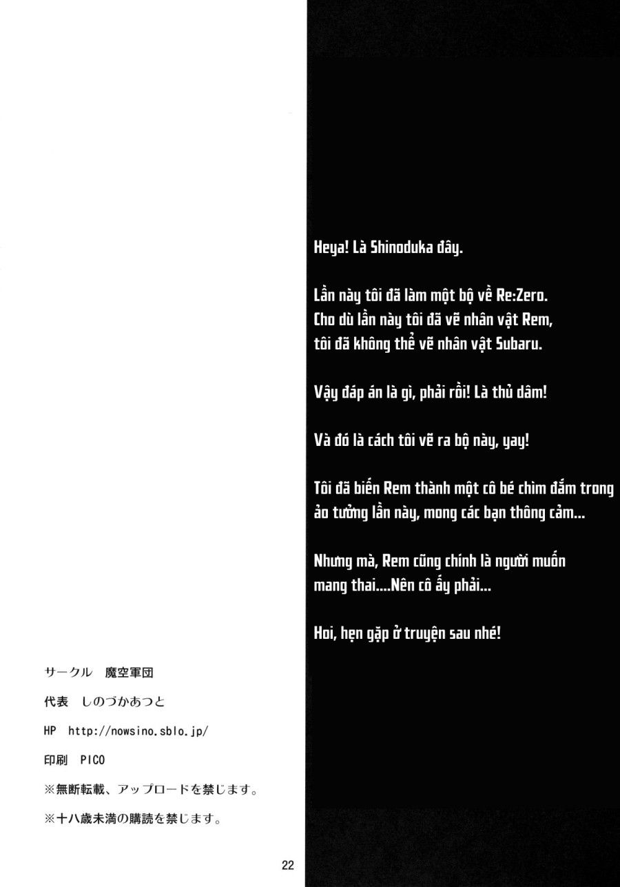 Rem’s Playing By Herself (re:zero Kara Hajimeru Isekai Seikatsu) Oneshot page 21 - Giả Dược