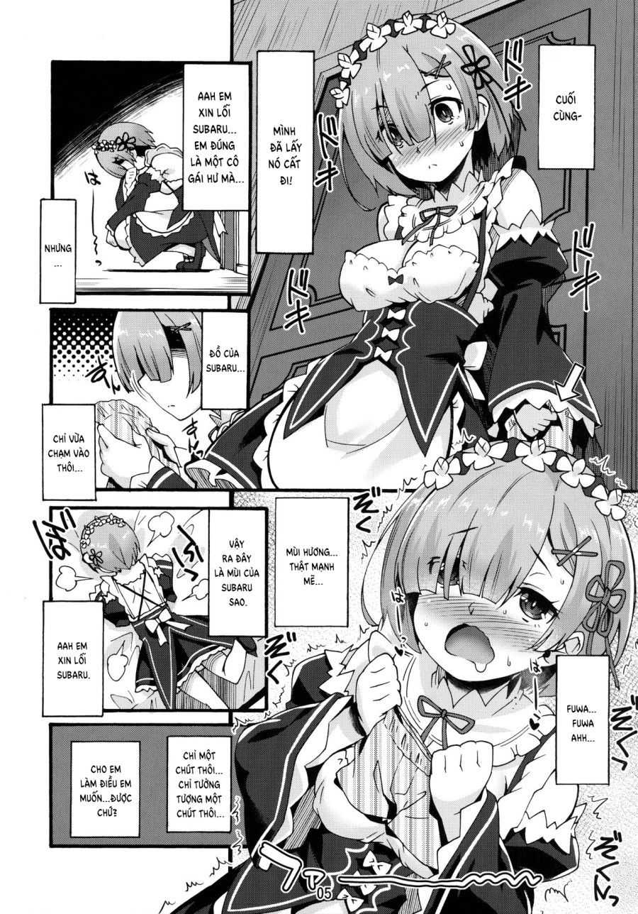 Rem’s Playing By Herself (re:zero Kara Hajimeru Isekai Seikatsu) Oneshot page 4 - Giả Dược