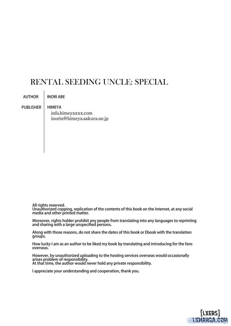 đọc truyện Rental Tanetsuke Oji-san Tokubetsu Hen Chương 0 ảnh 22 tại Thiên Thai Truyện
