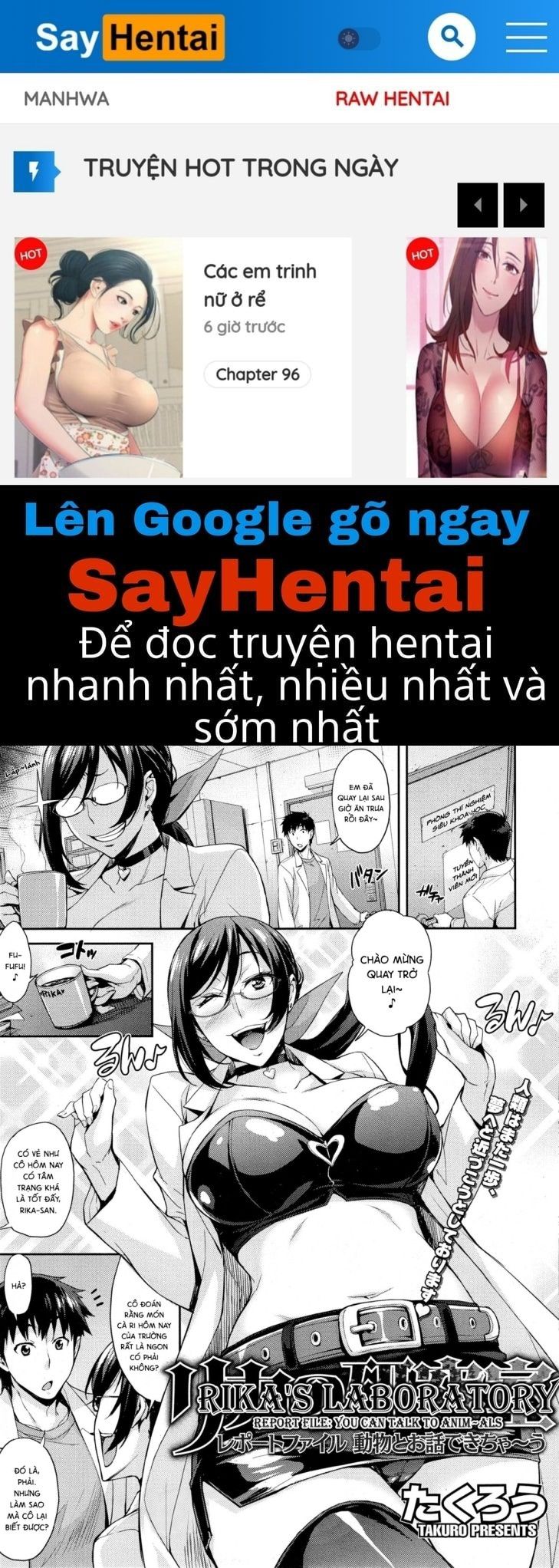 đọc truyện Rika No Kenkyuushitsu Chương 3 ảnh 1 tại Giả Dược