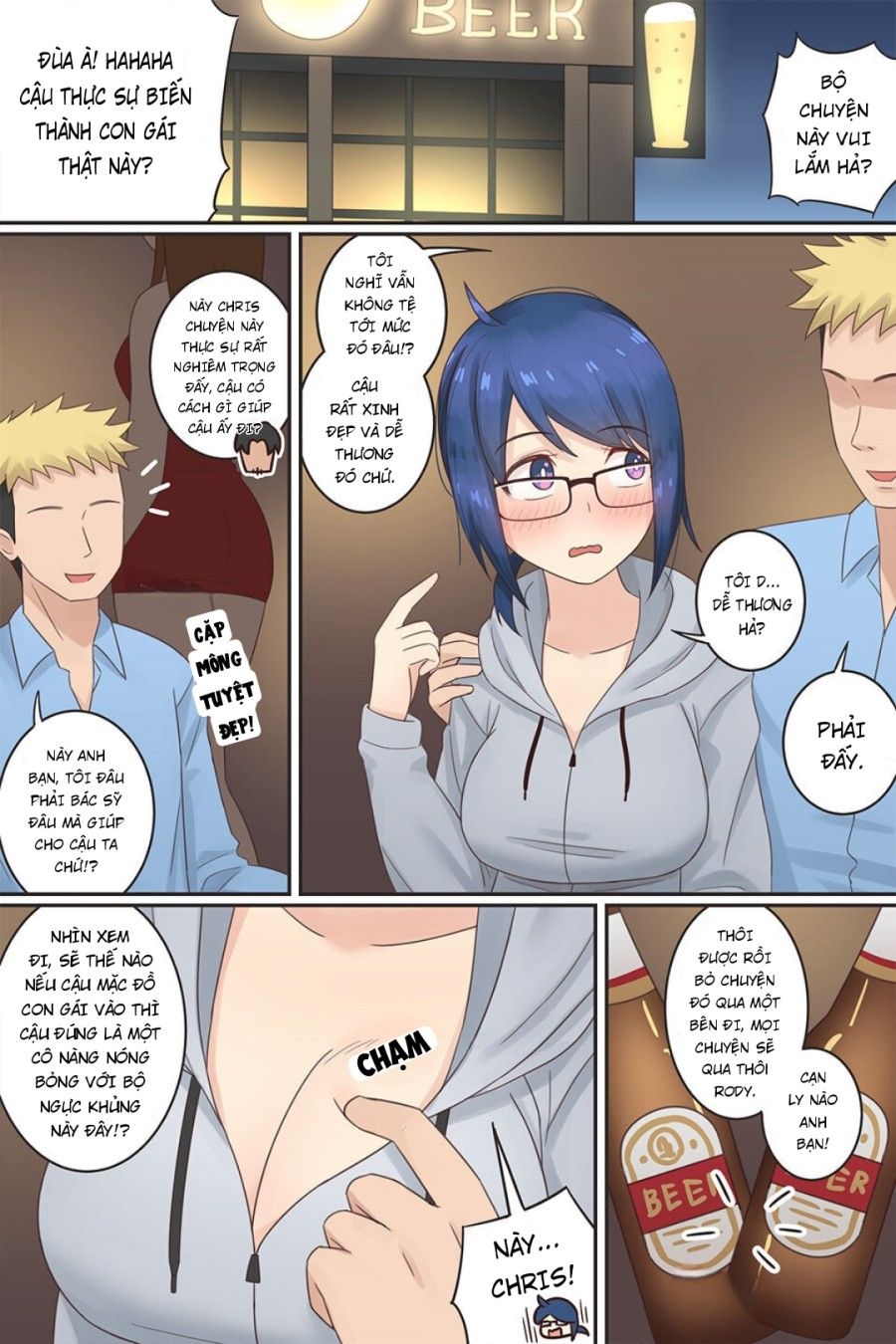 Rudy Và Những Người Bạn Trai Của Cô Ấy! Chap 3 Chương 1 page 4 - Giả Dược