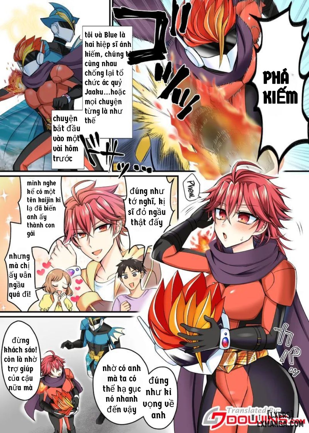 đọc truyện Saber Red ~the Weakling Female Fighter Hero Of Justice Chương 1 ảnh 3 tại Thiên Thai Truyện