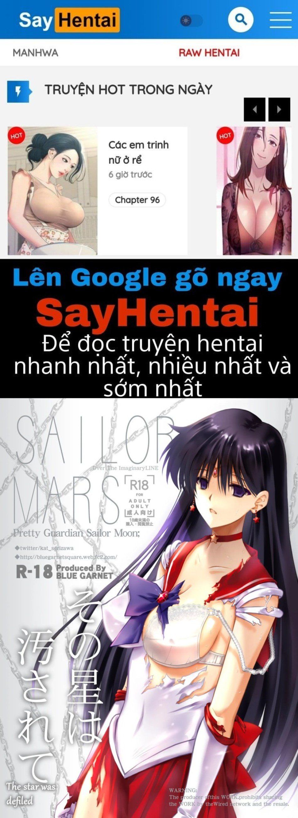 đọc truyện Sailor Moon 18+_ Các Tuyển Tập Phần 2 Chương 0 ảnh 2 tại Truyện Dạ Ký