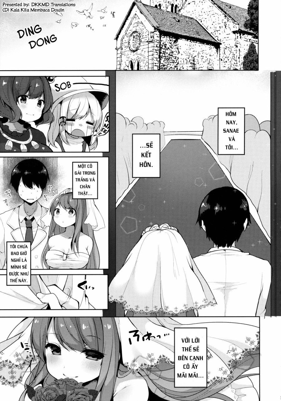 Sanae-san To Sugosu Boku No Shinkon Seikatsu (touhou Project) Oneshot page 5 - Giả Dược