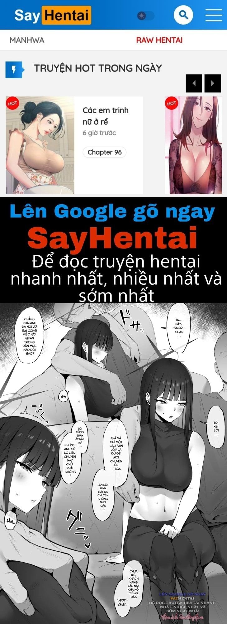 đọc truyện Saori Chịu Trách Nhiệm Chương 1 ảnh 1 tại Giả Dược