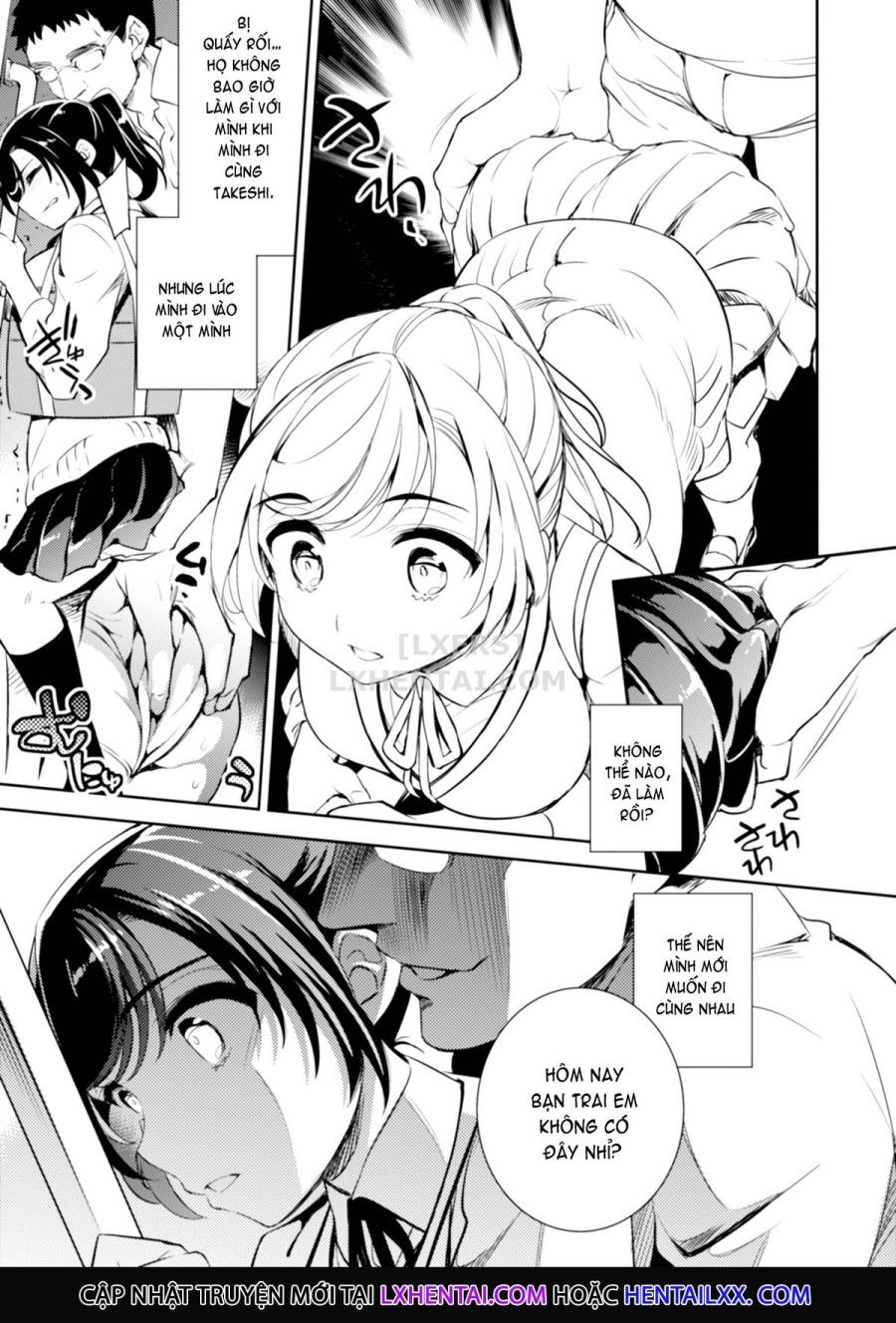 Sayuri - Kareshi To Hatsu H Mokuzen Ni Chikan Ni Ntr-reta Shoujo Chương 1 page 11 - Giả Dược