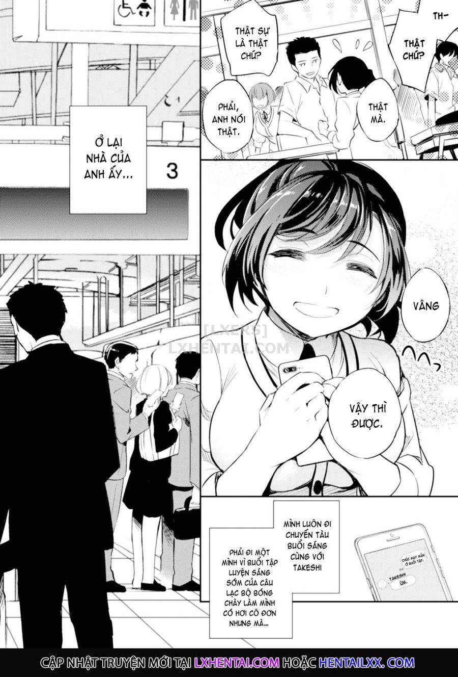 Sayuri - Kareshi To Hatsu H Mokuzen Ni Chikan Ni Ntr-reta Shoujo Chương 1 page 8 - Giả Dược
