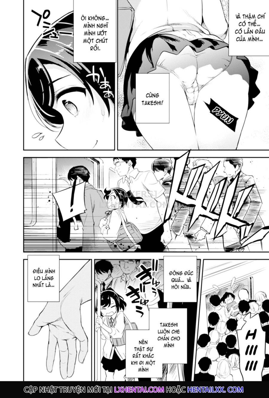 Sayuri - Kareshi To Hatsu H Mokuzen Ni Chikan Ni Ntr-reta Shoujo Chương 1 page 10 - Giả Dược