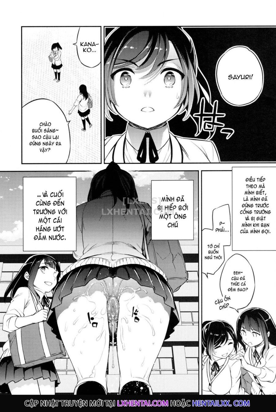Sayuri - Kareshi To Hatsu H Mokuzen Ni Chikan Ni Ntr-reta Shoujo Chương 3 page 22 - Giả Dược