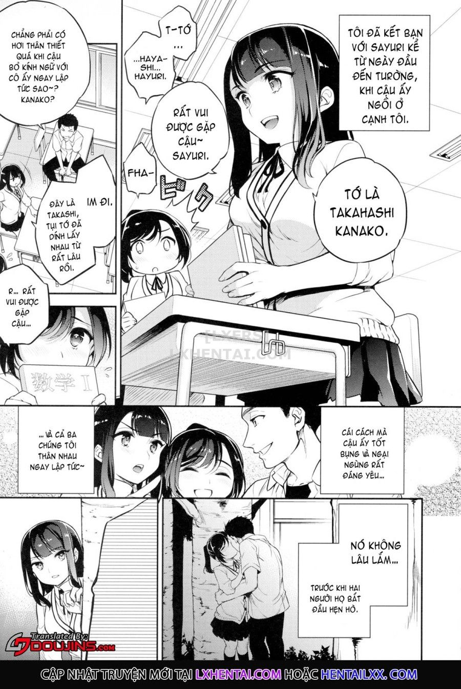 Sayuri - Kareshi To Hatsu H Mokuzen Ni Chikan Ni Ntr-reta Shoujo Chương 4 page 7 - Giả Dược
