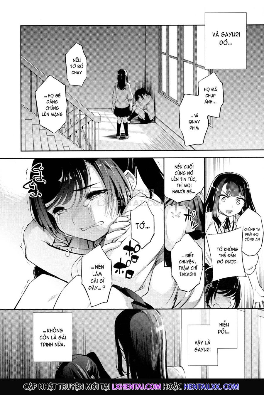 Sayuri - Kareshi To Hatsu H Mokuzen Ni Chikan Ni Ntr-reta Shoujo Chương 4 page 8 - Giả Dược