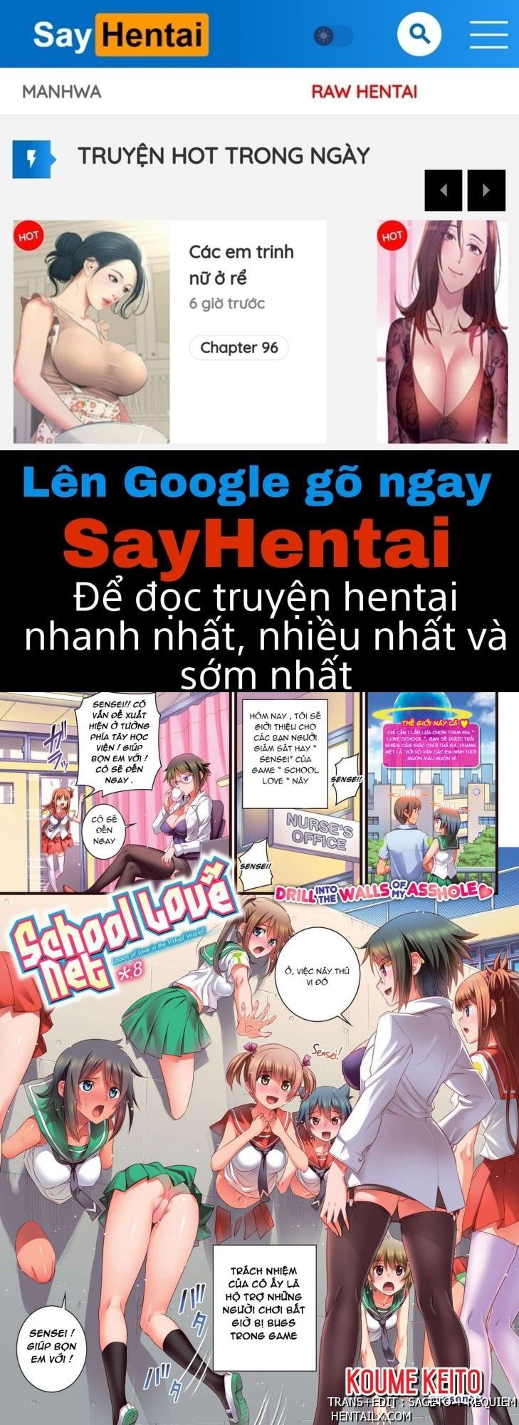 đọc truyện School Love Net Chương 8 ảnh 1 tại Thiên Thai Truyện
