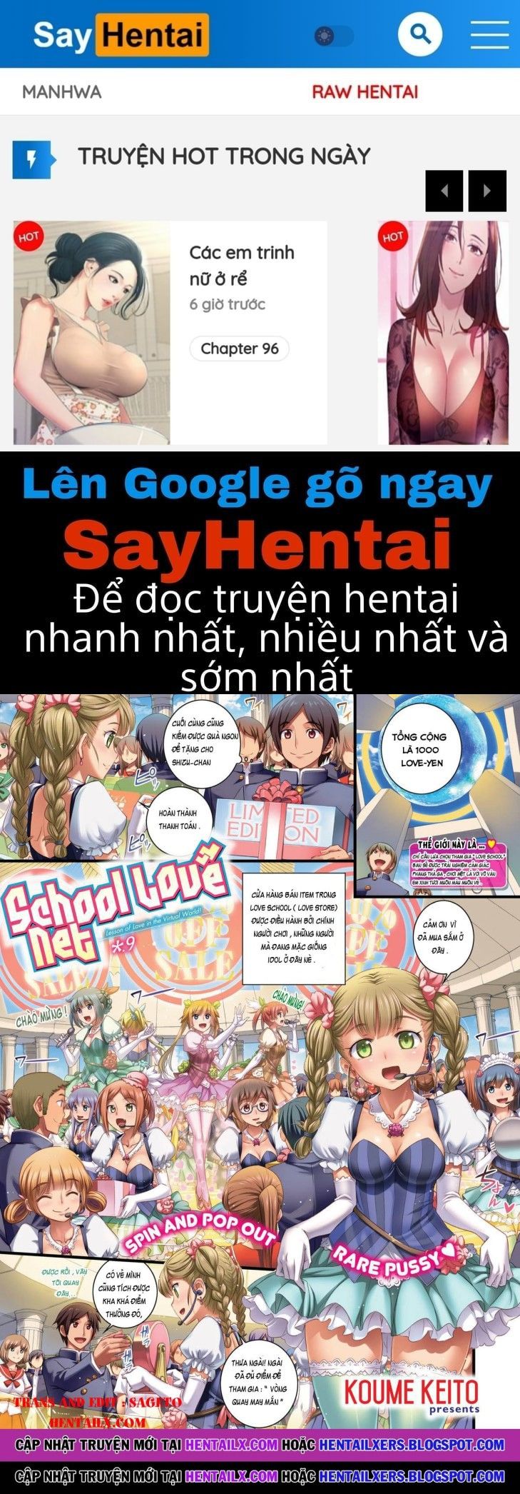 đọc truyện School Love Net Chương 9 ảnh 1 tại Thiên Thai Truyện