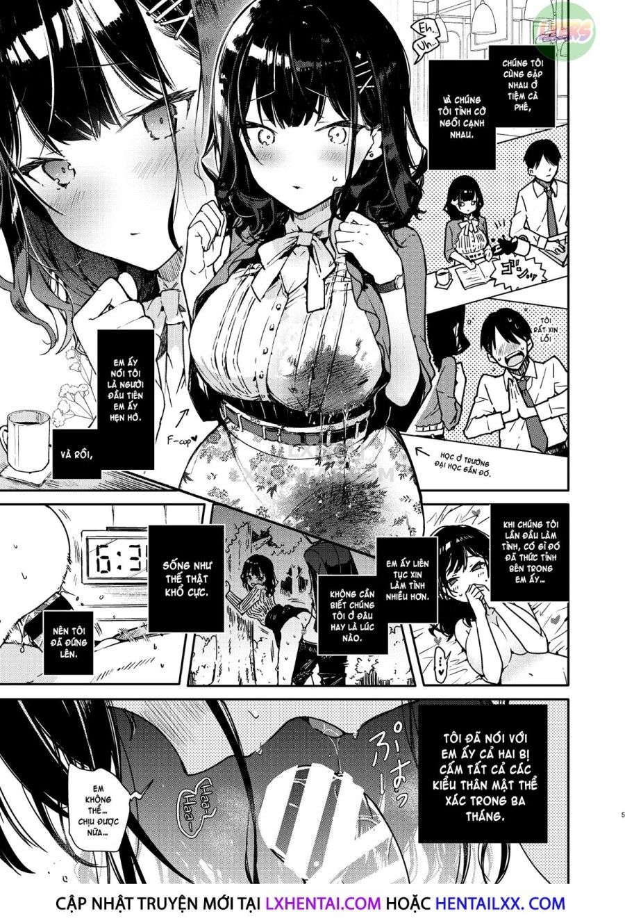 Seiyoku Tsuyome Na Kanojo To Kinyoku Kaikin Renzoku Shasei Ecchi Oneshot page 9 - Giả Dược