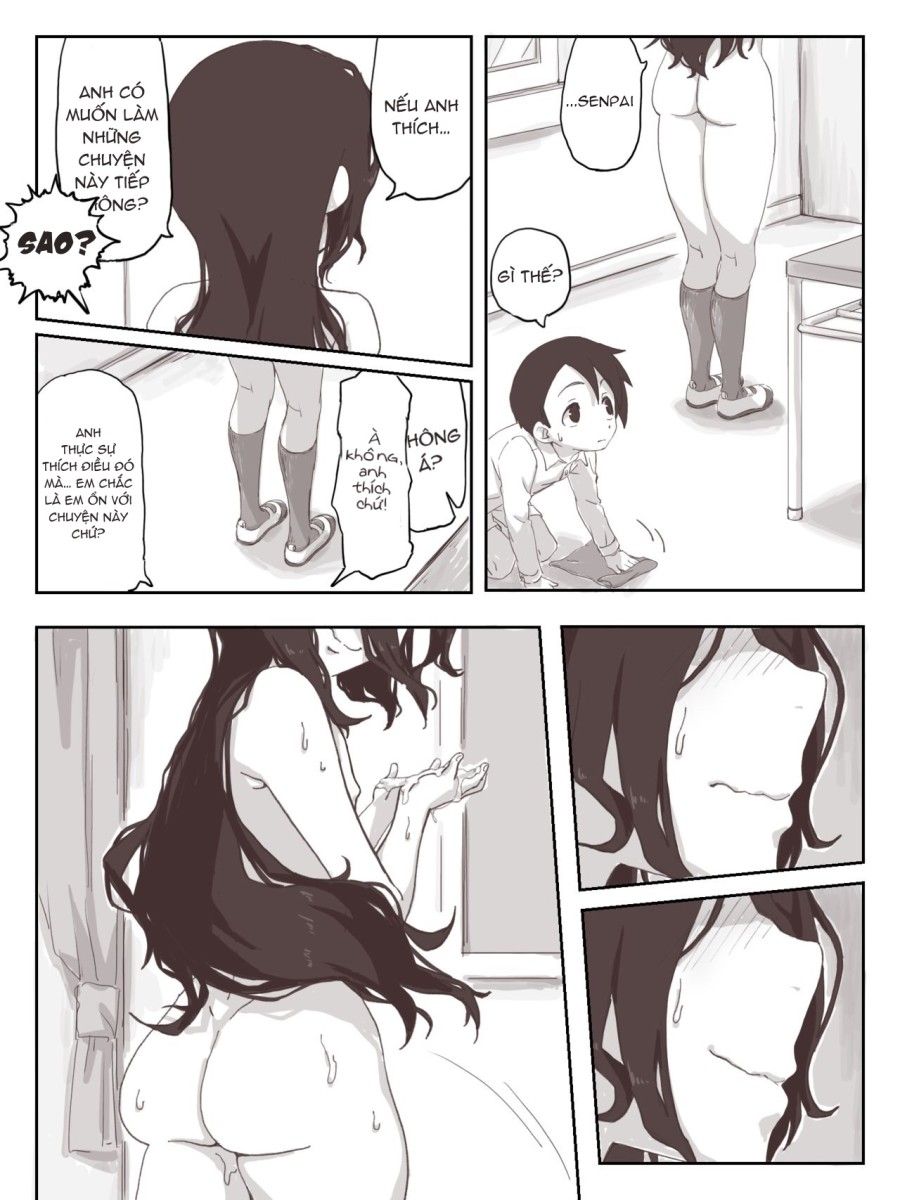 Senpai, Hãy Ra Trên Tay Em Oneshot page 36 - Giả Dược