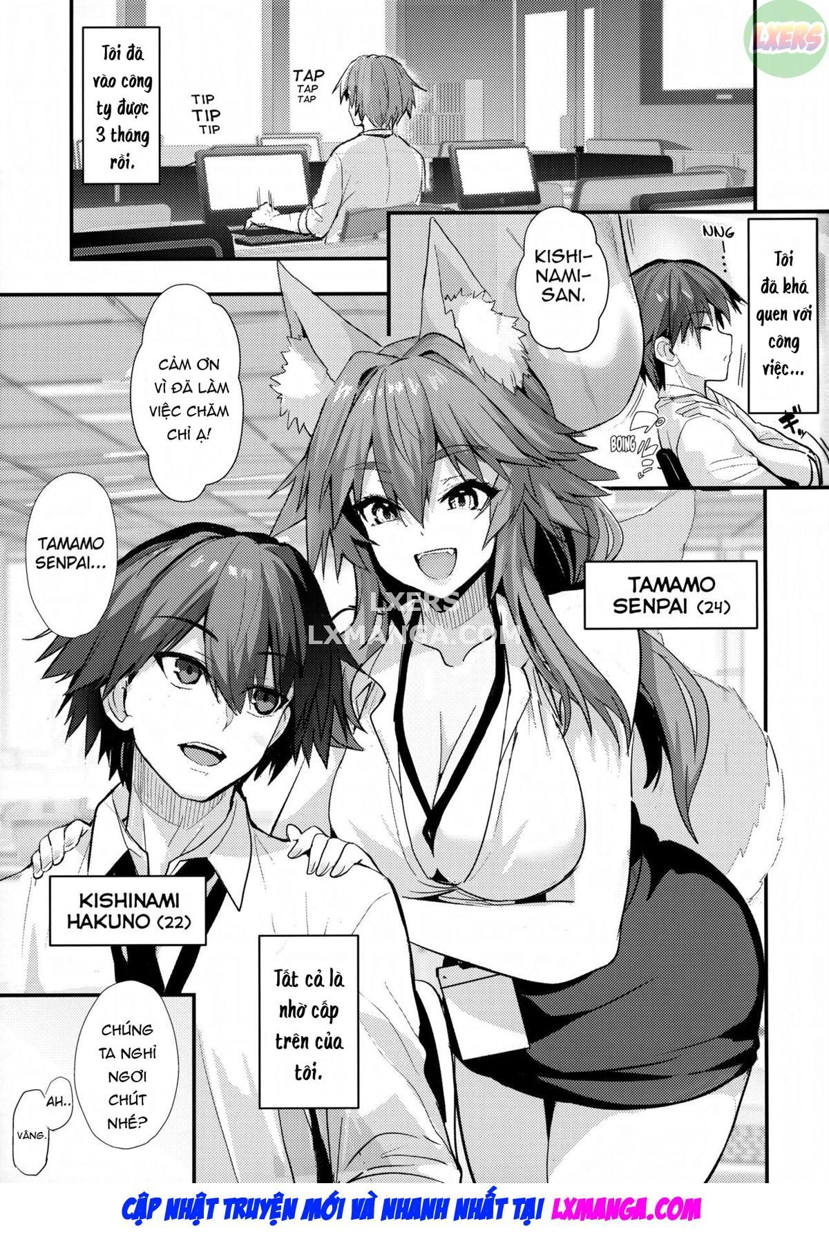đọc truyện Senpai Office Worker Tamamo Oneshot ảnh 5 tại Giả Dược