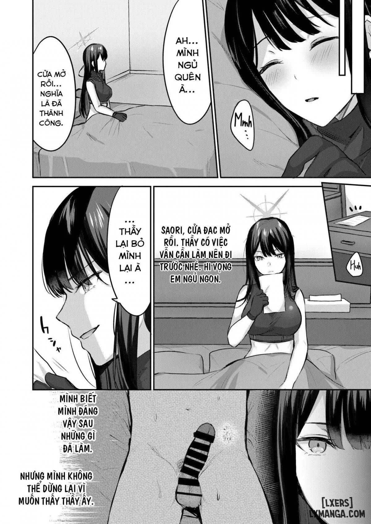 đọc truyện Series Oneshot Các Doujinshi Của Blue Archive P.2 Saori và tôi không thể rời khỏi phòng nếu tôi không làm vậy. ảnh 26 tại Giả Dược