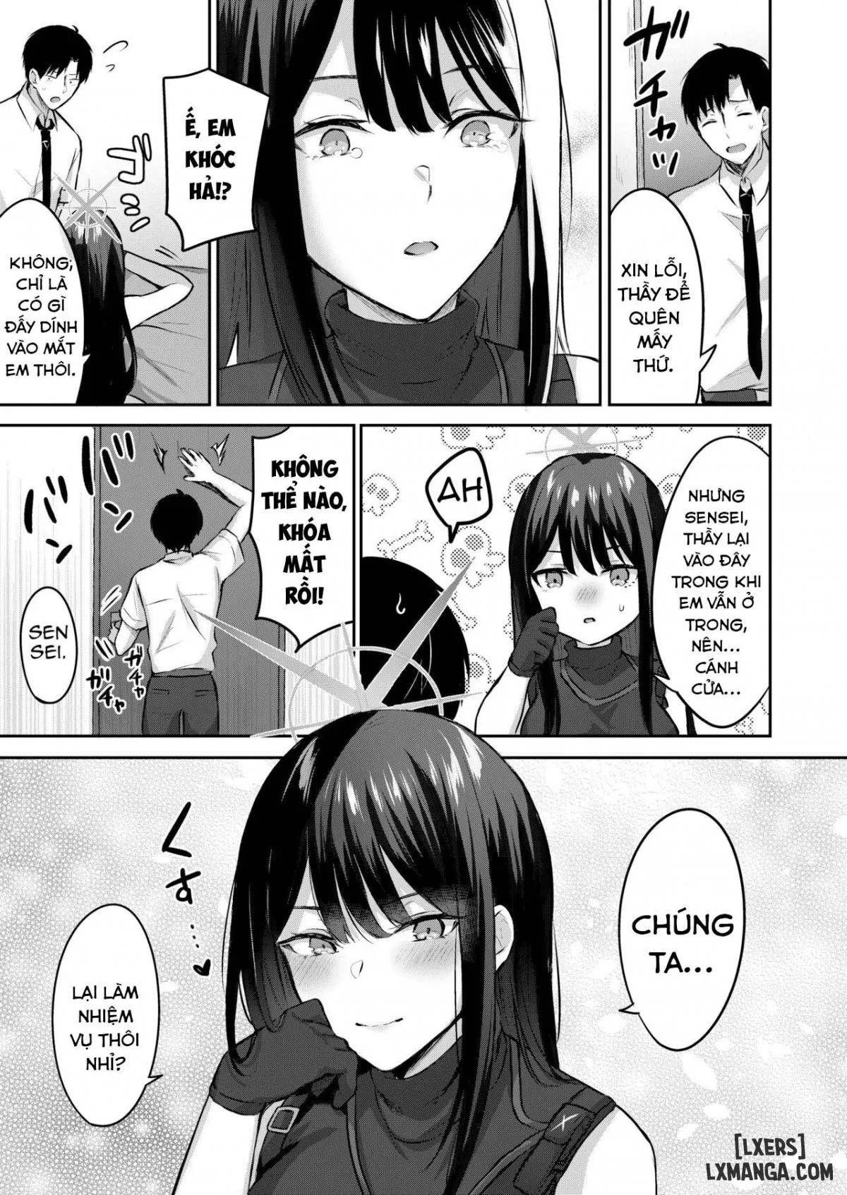 đọc truyện Series Oneshot Các Doujinshi Của Blue Archive P.2 Saori và tôi không thể rời khỏi phòng nếu tôi không làm vậy. ảnh 27 tại Giả Dược