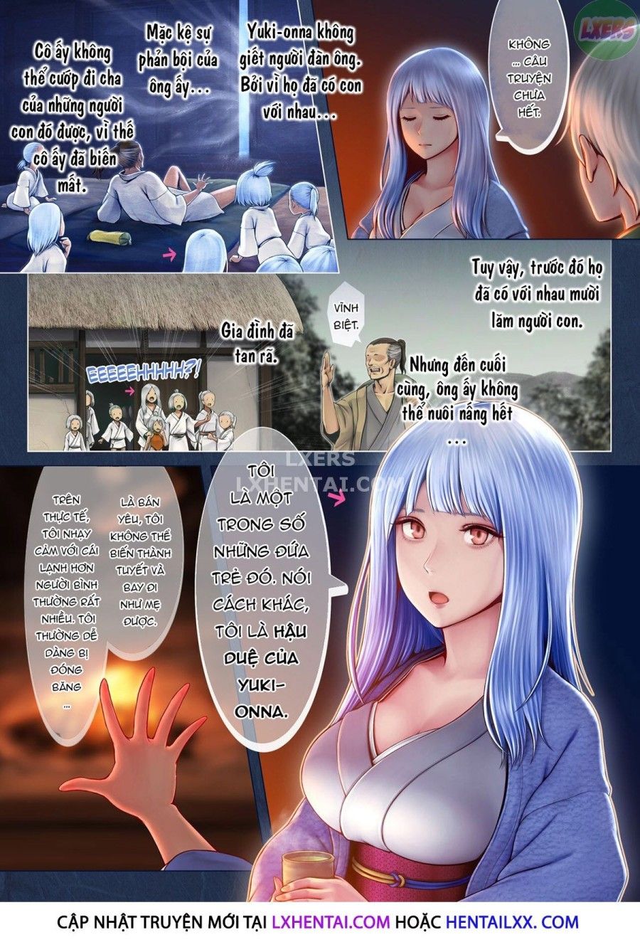 Setsu, The Yuki-onna Of The Night ~warm Her Up Lest She Freeze~ Oneshot page 12 - Giả Dược