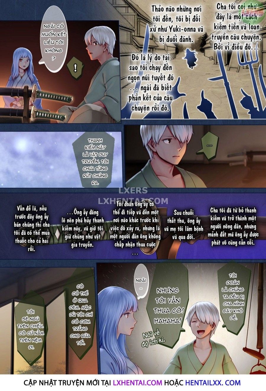 Setsu, The Yuki-onna Of The Night ~warm Her Up Lest She Freeze~ Oneshot page 13 - Giả Dược