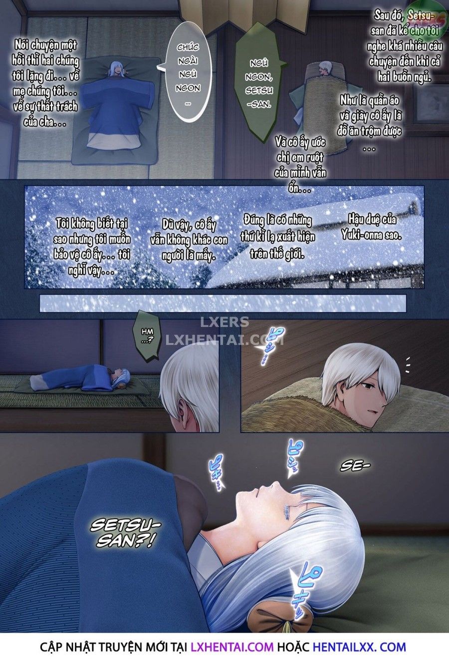 Setsu, The Yuki-onna Of The Night ~warm Her Up Lest She Freeze~ Oneshot page 14 - Giả Dược