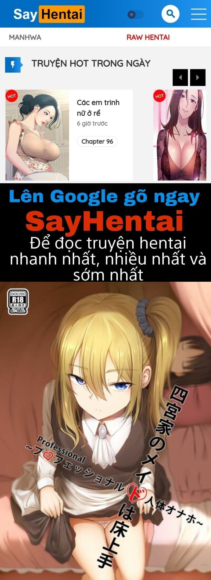 đọc truyện Shinomiya No Maid Wa Tokojyouzu~ Professional Jintai Onahole Oneshot ảnh 1 tại Giả Dược