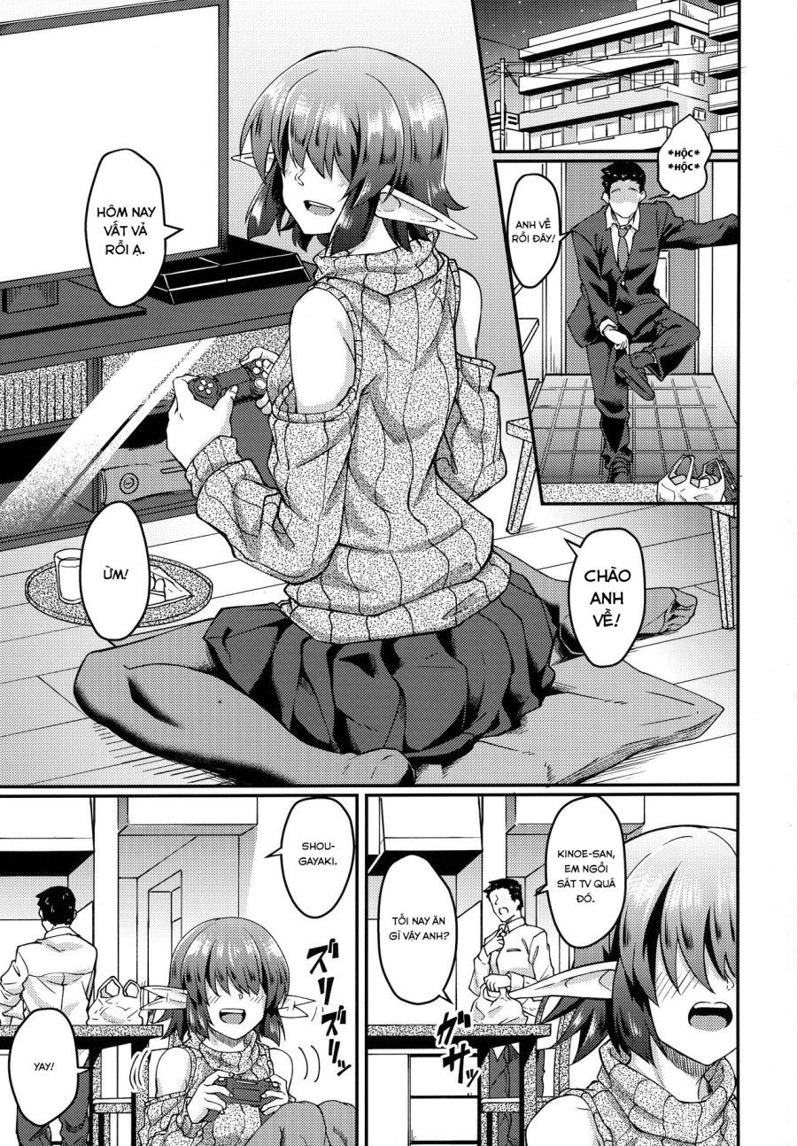Sống Chung Một Mái Nhà Cùng Cô Nàng Elf Tóc Che Mắt Oneshot page 3 - Giả Dược