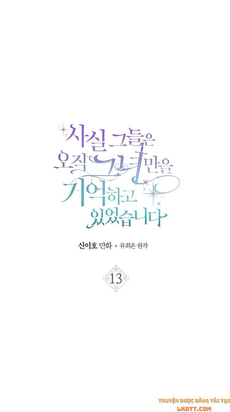 đọc truyện Sự Thật Thì, Họ Chỉ Nhớ Đến Cô Ấy Chương 13 ảnh 3 tại Thiên Thai Truyện