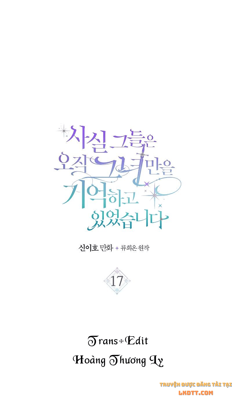 đọc truyện Sự Thật Thì, Họ Chỉ Nhớ Đến Cô Ấy Chương 17 ảnh 4 tại Thiên Thai Truyện