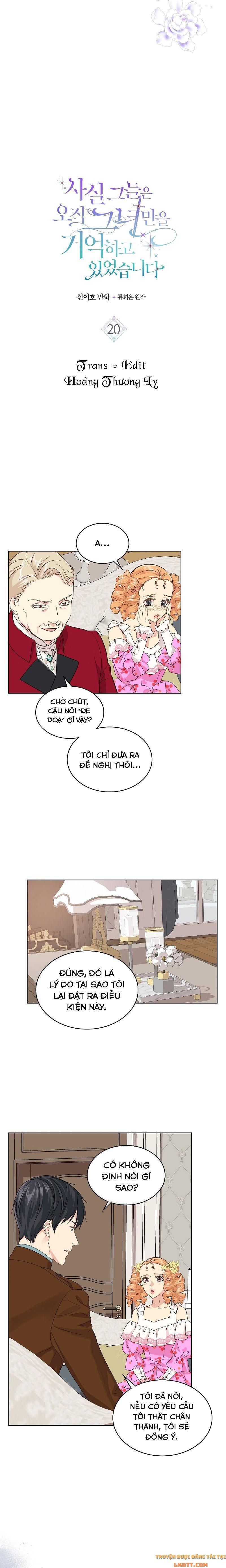 đọc truyện Sự Thật Thì, Họ Chỉ Nhớ Đến Cô Ấy Chương 20 ảnh 4 tại Thiên Thai Truyện