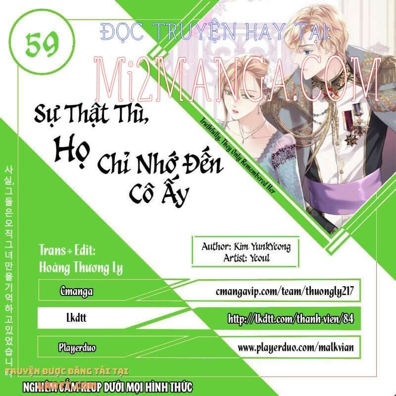 đọc truyện Sự Thật Thì, Họ Chỉ Nhớ Đến Cô Ấy Chương 59 ảnh 3 tại Thiên Thai Truyện