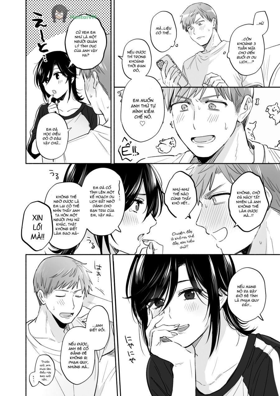 Suki Araba Kareshi No Seiheki O Yugametai! ~gaman Genkai!! Icha Love Onsen Ryokou~ Oneshot page 13 - Giả Dược