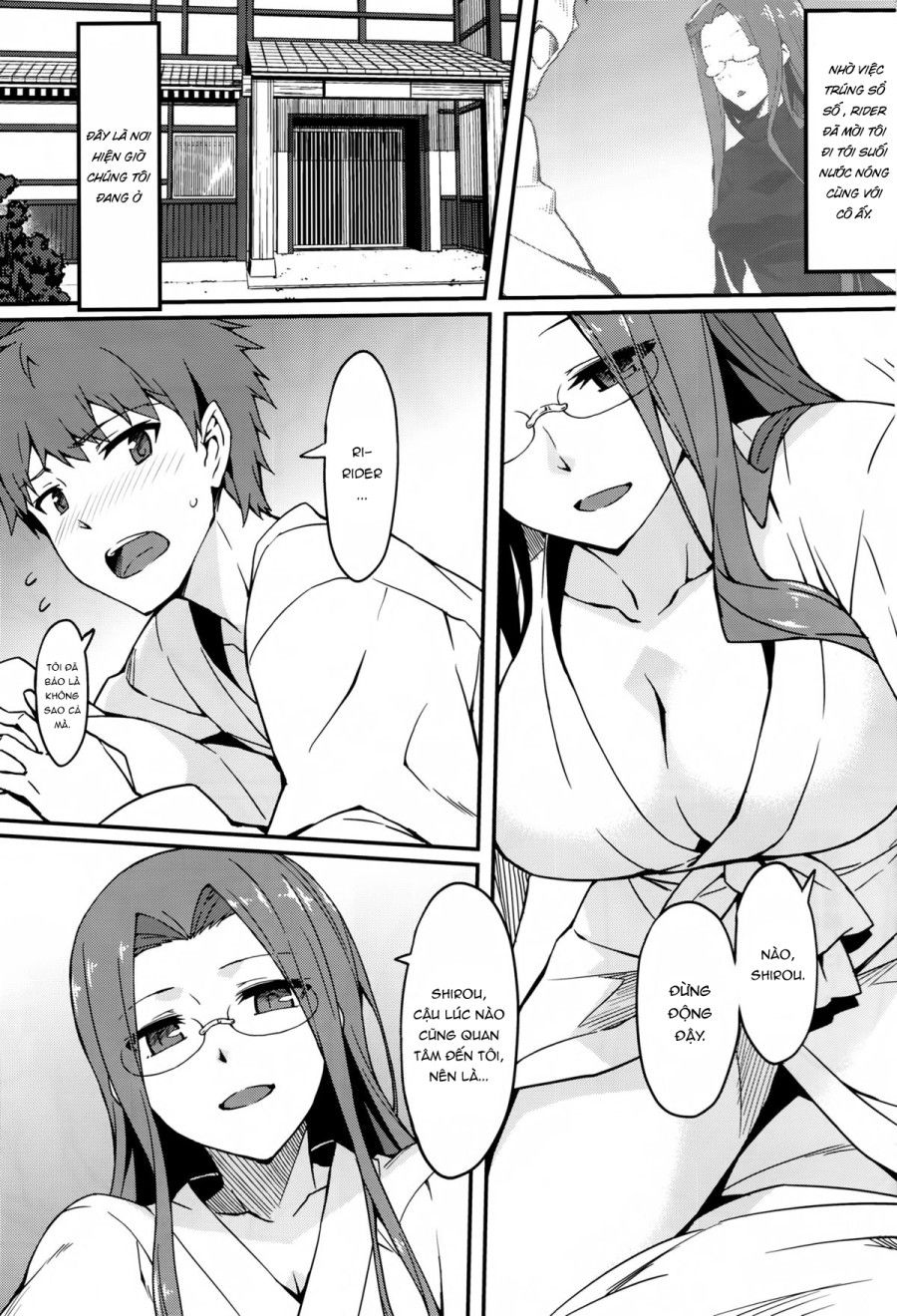Suối Nước Nóng Cùng Rider-san - Hậu Truyện. Oneshot page 5 - Giả Dược