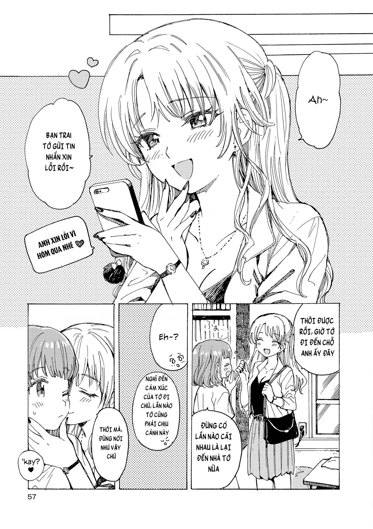 đọc truyện Sure Chigai Kyodai Kanjou Yuri Ansoroji Chương 3 ảnh 12 tại Thiên Thai Truyện