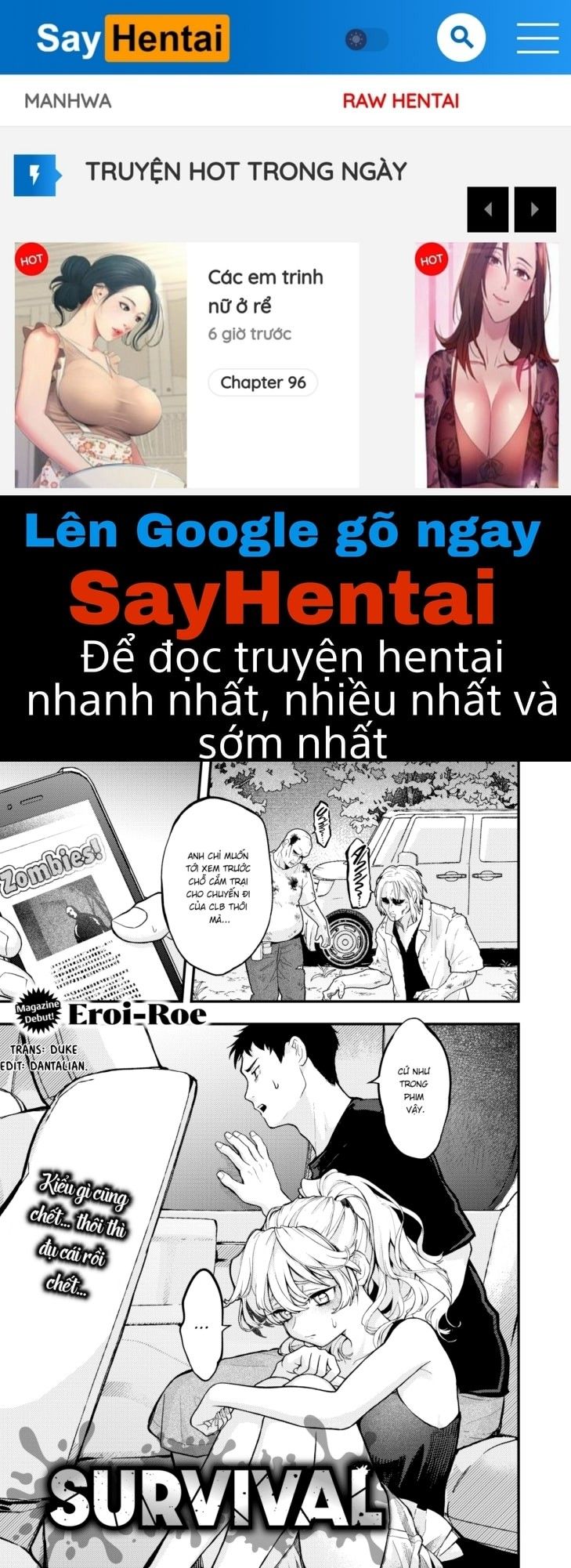 đọc truyện Survival Oneshot ảnh 2 tại Thiên Thai Truyện