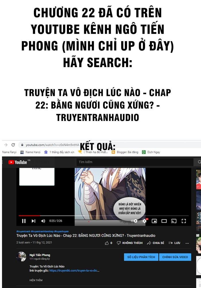 đọc truyện Ta Vô Địch Lúc Nào Chương 22 ảnh 3 tại Truyện Dạ Ký