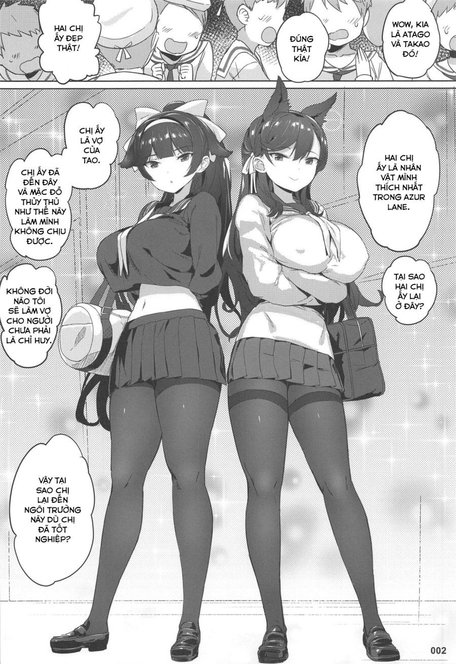 Takao To Atago Senpai No Ijime Ninmu (azur Lane) Oneshot page 3 - Giả Dược
