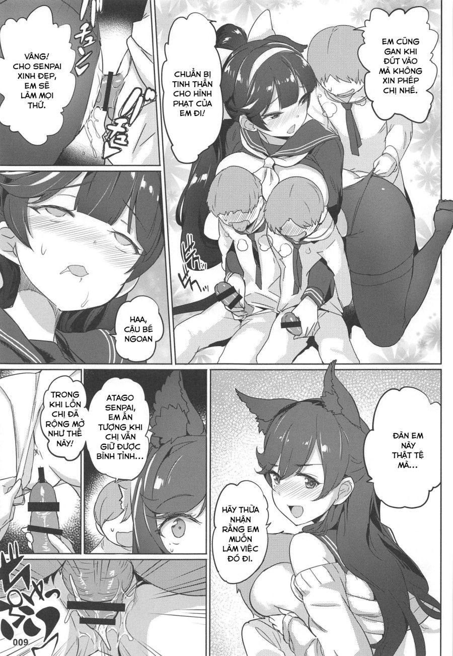Takao To Atago Senpai No Ijime Ninmu (azur Lane) Oneshot page 10 - Giả Dược