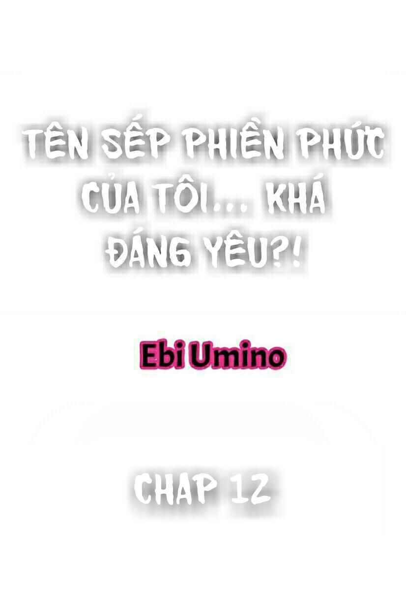 đọc truyện Tên Sếp Phiền Phức Của Tôi Quá Sexy Chương 12 ảnh 1 tại Giả Dược