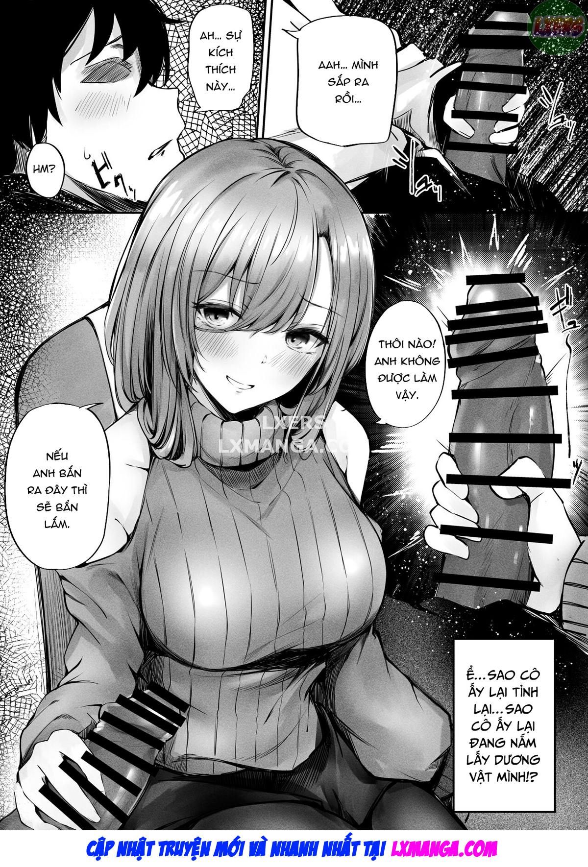 đọc truyện The Lady Next To Me Was Too Lewd I Masturbated And She Secretly Helped Me Out Oneshot ảnh 14 tại Giả Dược