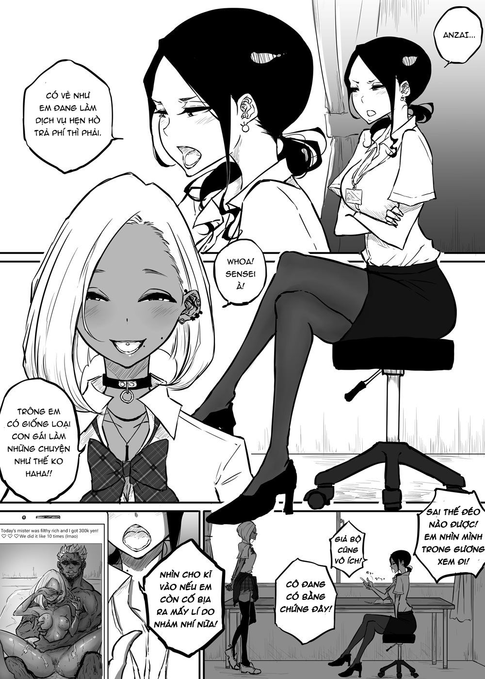 đọc truyện The Story Of A Strict Teacher Who Got Fucked By Her Gyaru Bitch Student Chương 1 ảnh 4 tại Thiên Thai Truyện