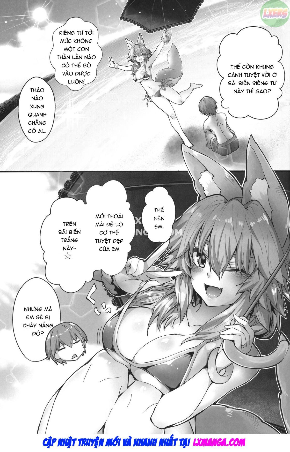 đọc truyện The Sun! The Beach! Beachside Tamamo-chan Oneshot ảnh 7 tại Giả Dược