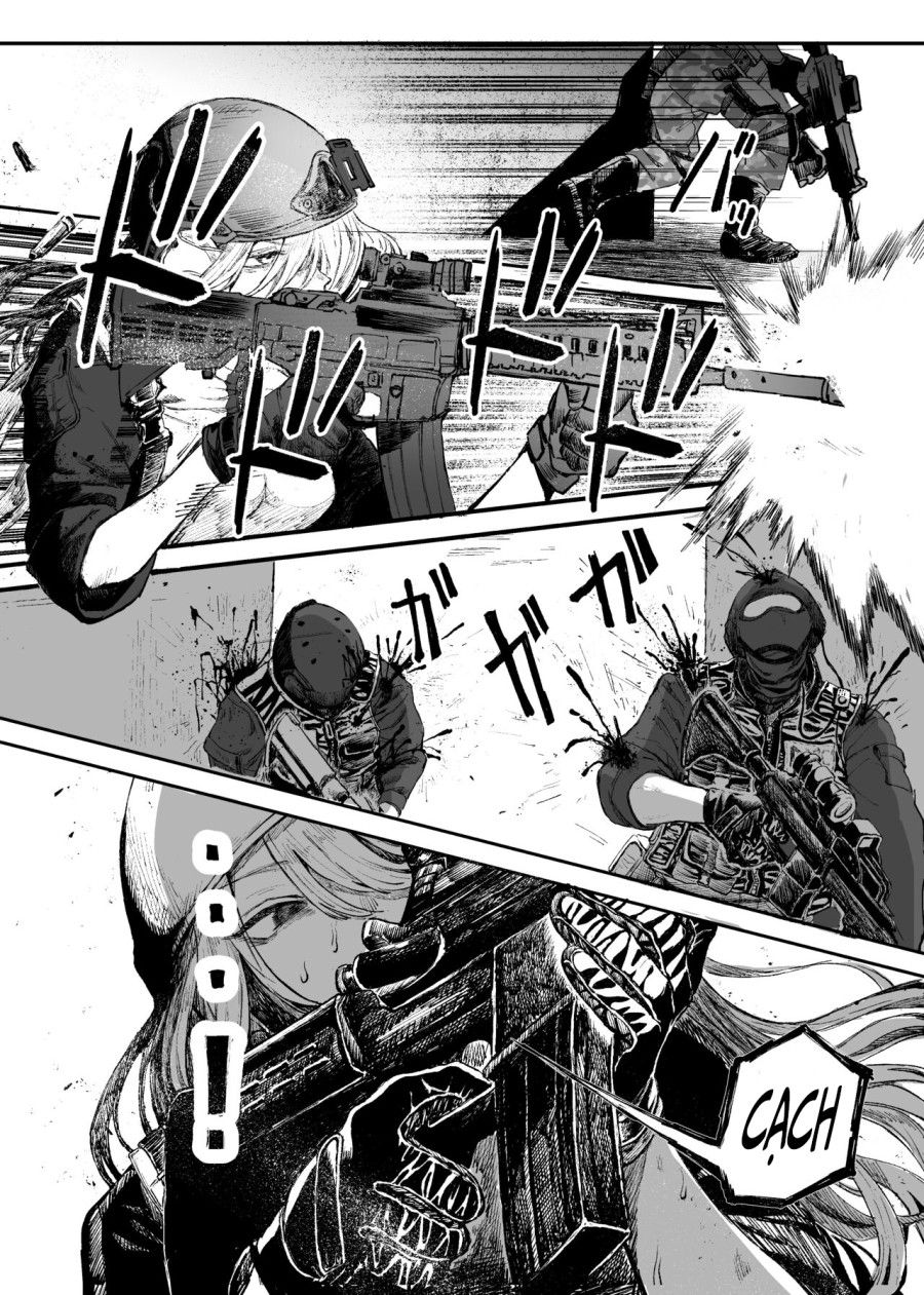 Thiếu Nữ Quân Nhân Thua Trận Oneshot page 13 - Giả Dược