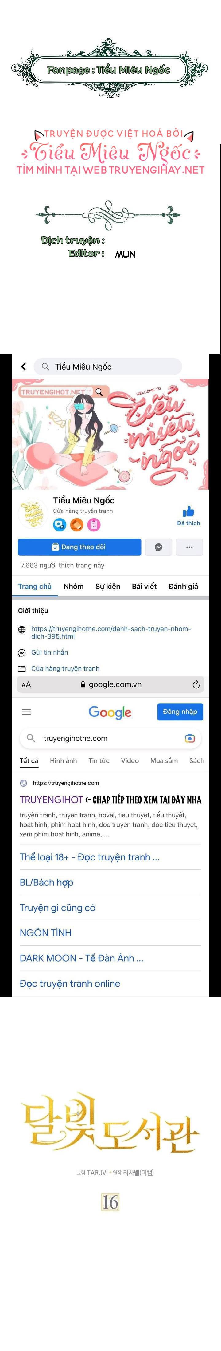 đọc truyện Thư Viện Ánh Trăng Chương 16 ảnh 1 tại Thiên Thai Truyện