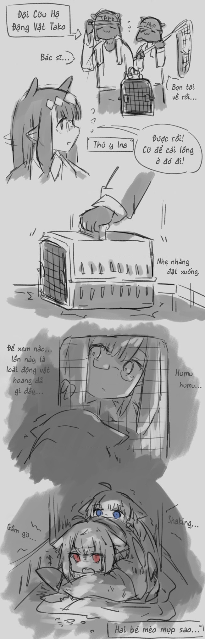 đọc truyện Thú Y Ina Và Hai Bé Mèo Mụp  Chương 1 ảnh 3 tại Thiên Thai Truyện