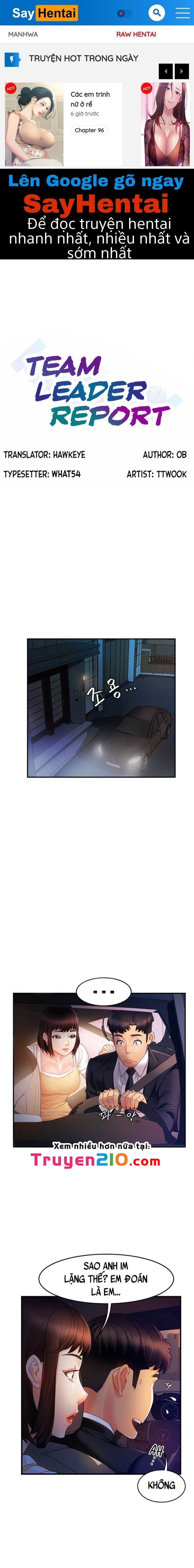 Thưa Trưởng Nhóm, Báo Cáo Đây ! Chương 10 page 1 - Giả Dược