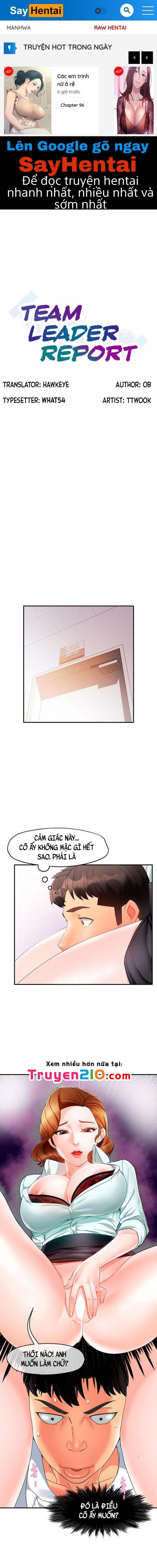 Thưa Trưởng Nhóm, Báo Cáo Đây ! Chương 11 page 1 - Giả Dược